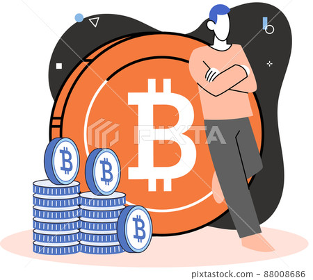 Blockchain network technology, ICO and cryptocurrency concept. Virtual electronic money mining Blockchain network technology, ICO and cryptocurrency concept. Virtual electronic money mining 88008686