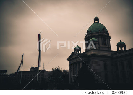 House of the National Assembly. Belgrade, Serbia. Color tone tuned House of the National Assembly. Belgrade, Serbia. Color tone tuned 88009801