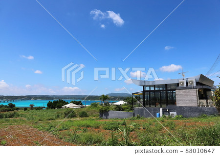 Okinawa Nakijin Kouri Ohashi and Kouri Island 88010647