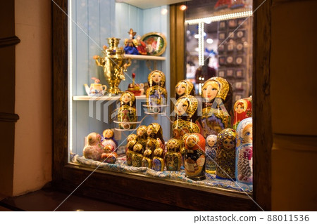 Russia night view cityscape matryoshka Russia night view cityscape matryoshka 88011536