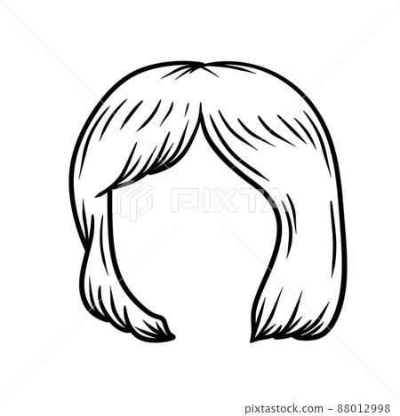 Women hairstyle. Hair on the head. Women hairstyle. Hair on the head. 88012998
