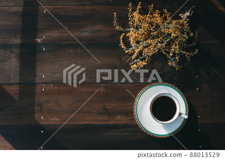 Background image of mimosa and coffee Thumbnail text insert title 88013529