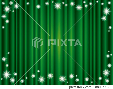 閃閃發光的窗簾背景圖(綠色) 閃閃發光的窗簾背景圖(綠色) 88014488