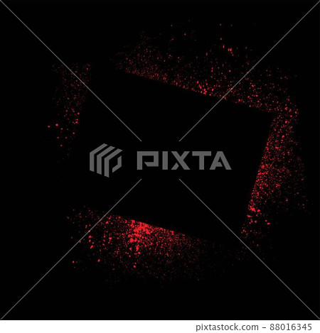Grunge rectangle red ink banner - Stock Illustration [88016345] - PIXTA