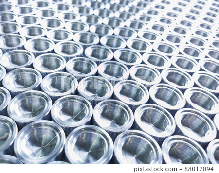Shiny metal parts after cnc turning, on flat surface selective focus composition background Shiny metal parts after cnc turning, on flat surface selective focus composition background 88017094