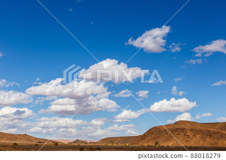 White clouds in the blue sky 88018279