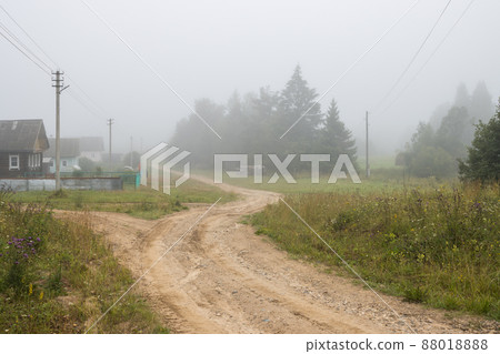 Misty morning in the countryside 88018888