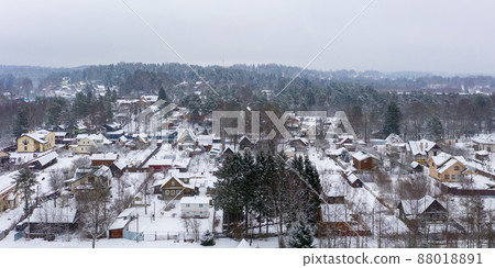 Winter rural landscape 88018891