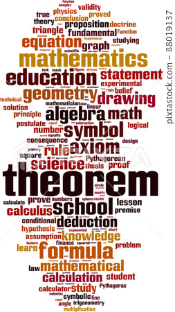 Theorem word cloud Theorem word cloud 88019137