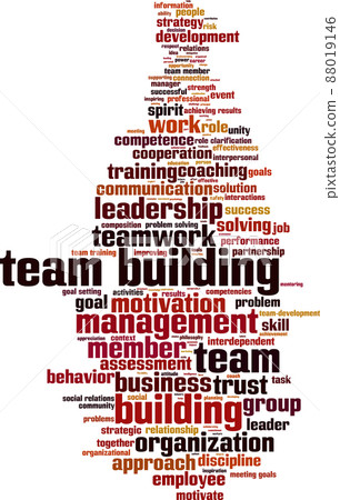 Team building word cloud Team building word cloud 88019146