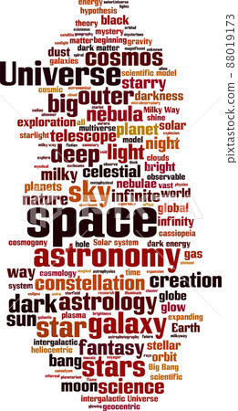 Space word cloud 88019173