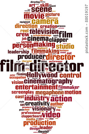 Film director word cloud Film director word cloud 88019197