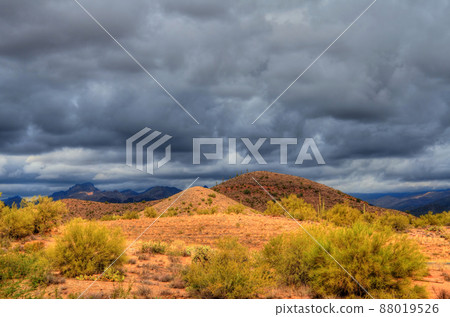 Desert Mountain Storm 88019526