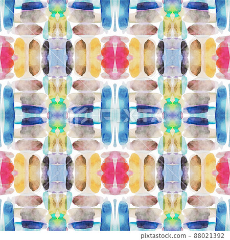 Abstract watercolor tie-dye seamless pattern Abstract watercolor tie-dye seamless pattern 88021392