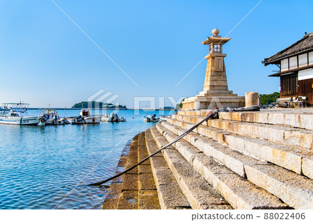 Tomonoura, Fukuyama City, Hiroshima Prefecture-Ganki and Nightlight- 88022406