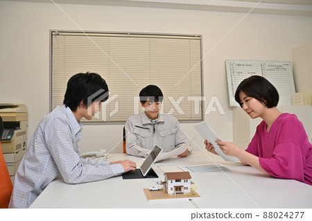 Business people in work clothes and office casual wear 88024277