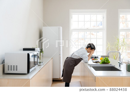 Depressed housewife mom 88024438