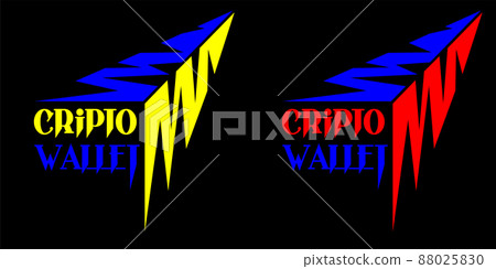 nft abstract logo of a crypto wallet made of lightning and inscriptions 88025830