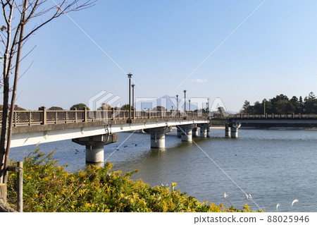 Sunuma Bridge over Lake Sunuma Sunuma Bridge over Lake Sunuma 88025946
