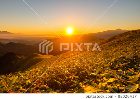 Shinshu Venus Line, the dawn of Mt. Miune 88026417