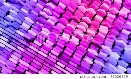 3d render. 3d abstract simple geometric background with multicolor rectangles on plane. Creative simple motion design background with 3d objects. 3d render. 3d abstract simple geometric background with multicolor rectangles on plane. Creative simple motion design background with 3d objects. 88026839