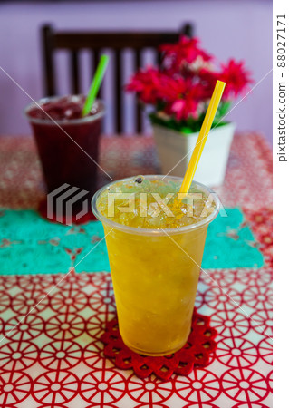 traditional thai drink,Iced Chrysanthemum Flower juice traditional thai drink,Iced Chrysanthemum Flower juice 88027171