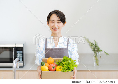 One vegetable housewife sent directly from the production area 88027864