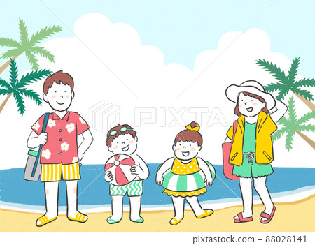 Summer fun family trip 88028141