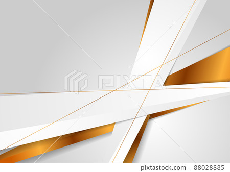 Luxury golden and grey geometric corporate background 88028885