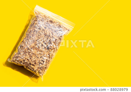Dried anchovy in plastic bag Dried anchovy in plastic bag 88028979