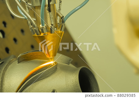 Direct metal deposition - laser melting, powder spray manufacturing technology 88029385
