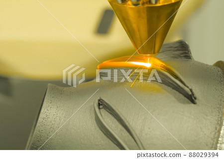 Direct metal deposition - laser melting, powder spray manufacturing technology Direct metal deposition - laser melting, powder spray manufacturing technology 88029394