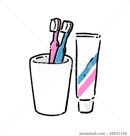 Illustration of toothbrush and toothpaste - Stock Illustration ...