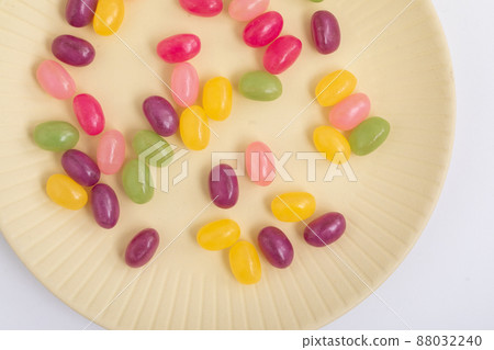 Gummies lined up on a plate Gummies lined up on a plate 88032240