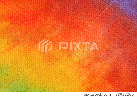 Abstract tie dye multicolor fabric cloth Boho pattern texture 88032260