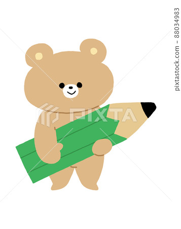 Bear / pencil - Stock Illustration [88034983] - PIXTA