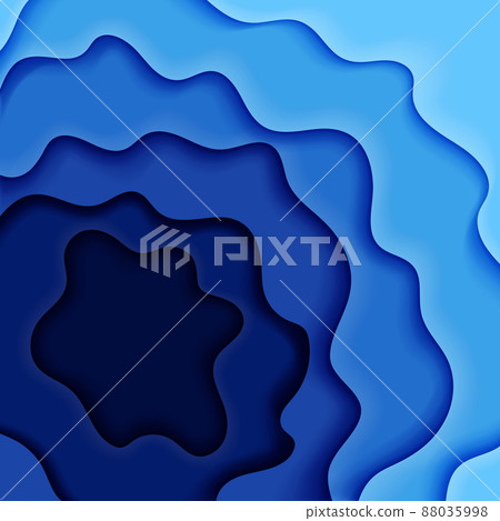 Abstract sea or ocean background with waves... - Stock Illustration ...