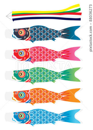 鯉魚飄帶集圖 88036273