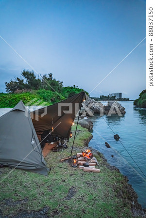 野營帳篷堅固營海篝火叢林工藝油燈 野營帳篷堅固營海篝火叢林工藝油燈 88037150