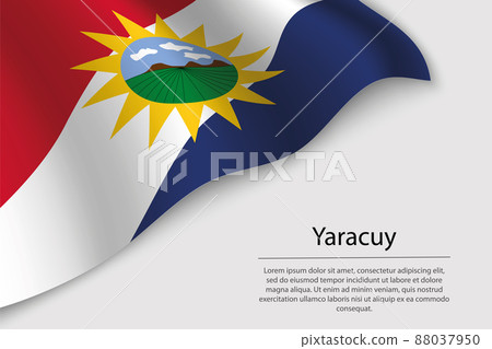 Wave flag of Yaracuy is a state of Venezuela 88037950