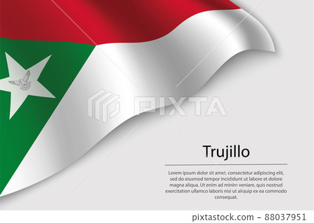 Wave flag of Trujillo is a state of Venezuela 88037951