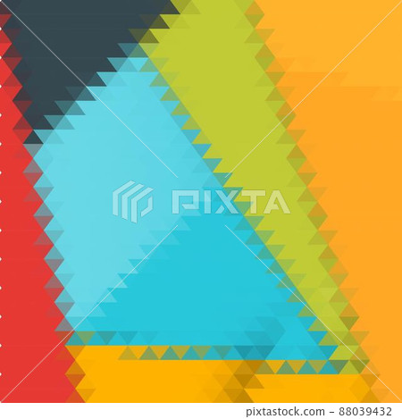 Triangular layout for presentation,... - Stock Illustration [88039432 ...