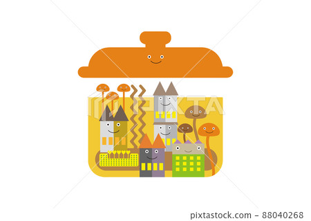 美麗的城市景觀和愉快的生活。創造一個人們可以明亮快樂地生活的城市。 88040268