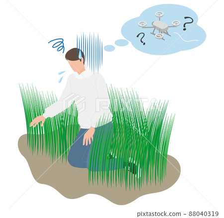 一名男子正在尋找無法操作的失踪無人機 88040319