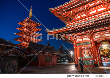 《東京》夜淺草寺 / Hozomon 88040606
