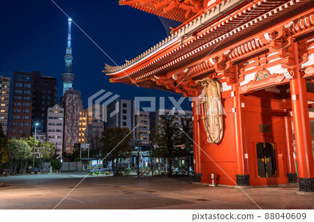 《東京》夜淺草寺 / Hozomon 88040609