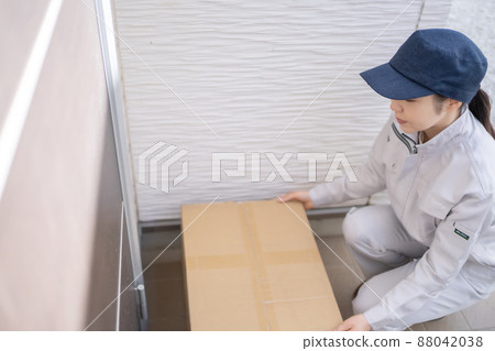 Female staff employees in the transportation industry 88042038