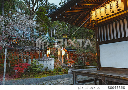 京都 赤山 Zenin 黃昏時分的秋景 88043868
