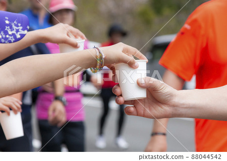 Water supply station for marathon event 88044542