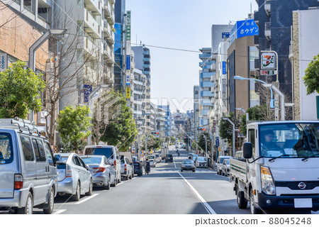 Tokyo cityscape Koenji station 88045248